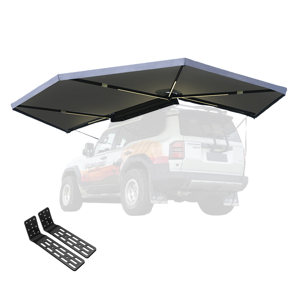 San Hima 270 Degree Awning Free Standing Camping With L Brackets Passenger Side - Sunyee