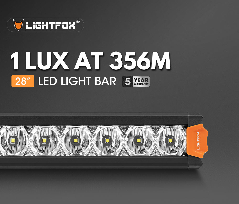Lightfox Vega Series 28inch LED Light Bar 1 Lux @ 356M IP68 10,358Lumens - Sunyee