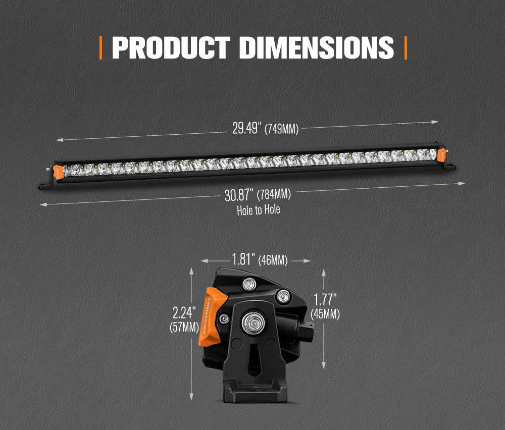 Lightfox Vega Series 28inch LED Light Bar 1 Lux @ 356M IP68 10,358Lumens - Sunyee