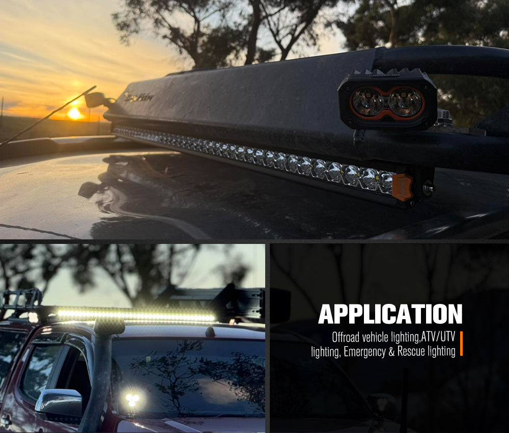 Lightfox Vega Series 40inch LED Light Bar 1 Lux @ 431M IP68 14,475 Lumens - Sunyee