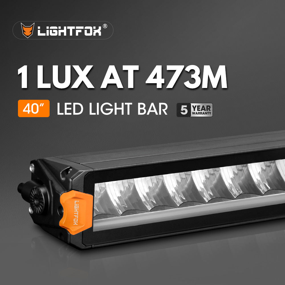 Lightfox Vertex Series 40inch LED Light Bar 1Lux@473m IP68 17,215 LM