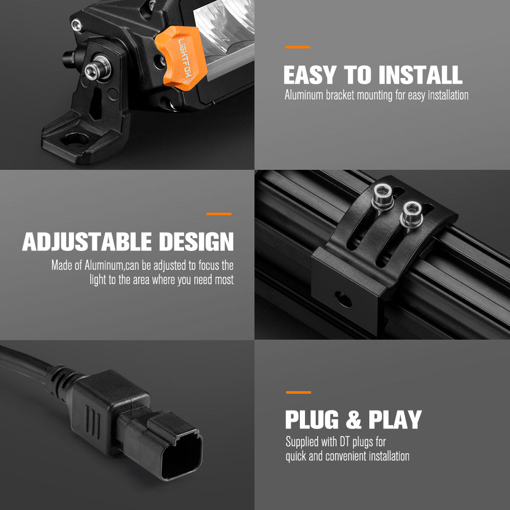 Lightfox Vertex Series 40inch LED Light Bar 1Lux@473m IP68 17,215 LM