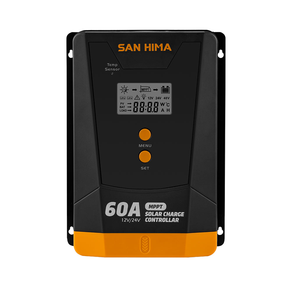 San Hima MPPT Solar Charge Controller 12V 24V Inbulit Bluetooth LCD Display - Sunyee