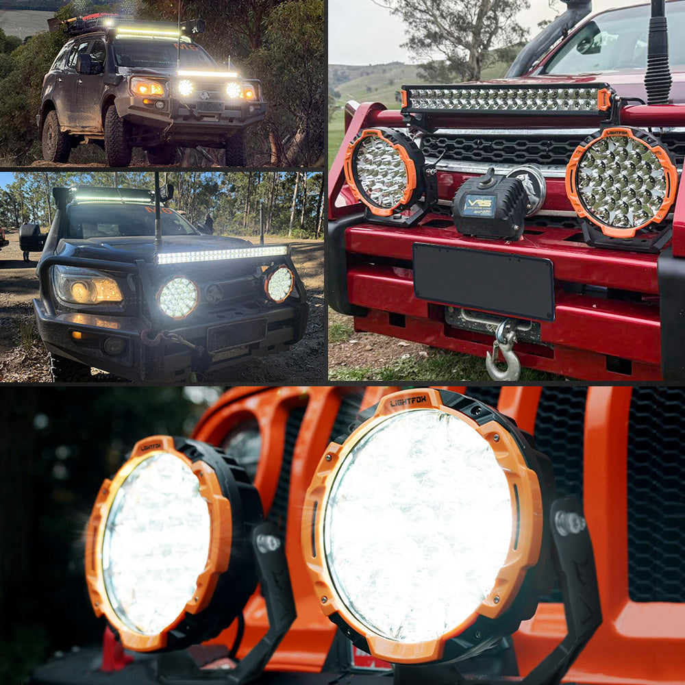 Lightfox 9inch LED Driving Light 1Lux@1,655M IP68 22,912 lumen - Sunyee