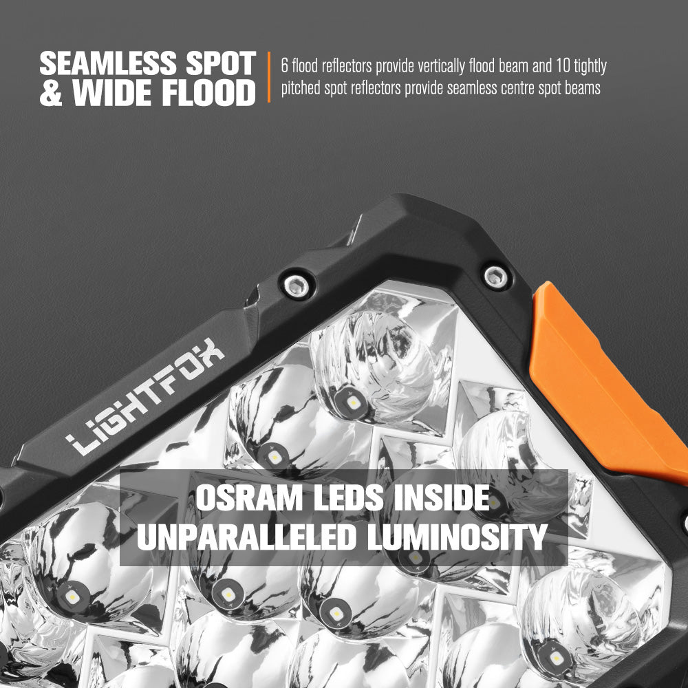 Lightfox Pegasus 9inch LED Driving Light 1Lux@820M IP68 13,560 lumen - Sunyee