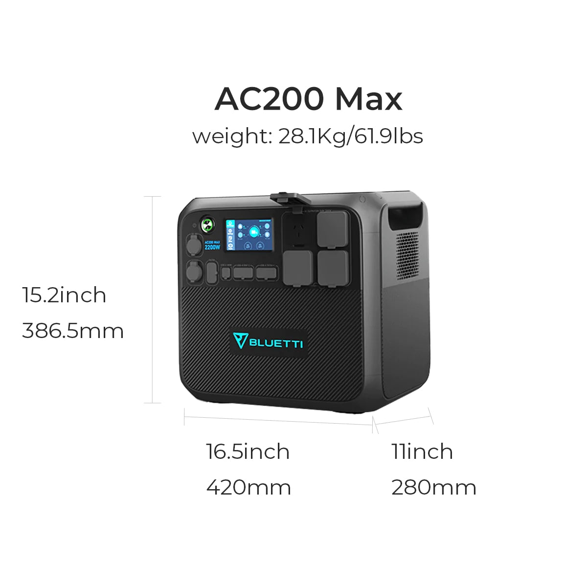 BLUETTI AC200MAX Expandable Power Station(Must Work With B230 Battery Pack) - Sunyee