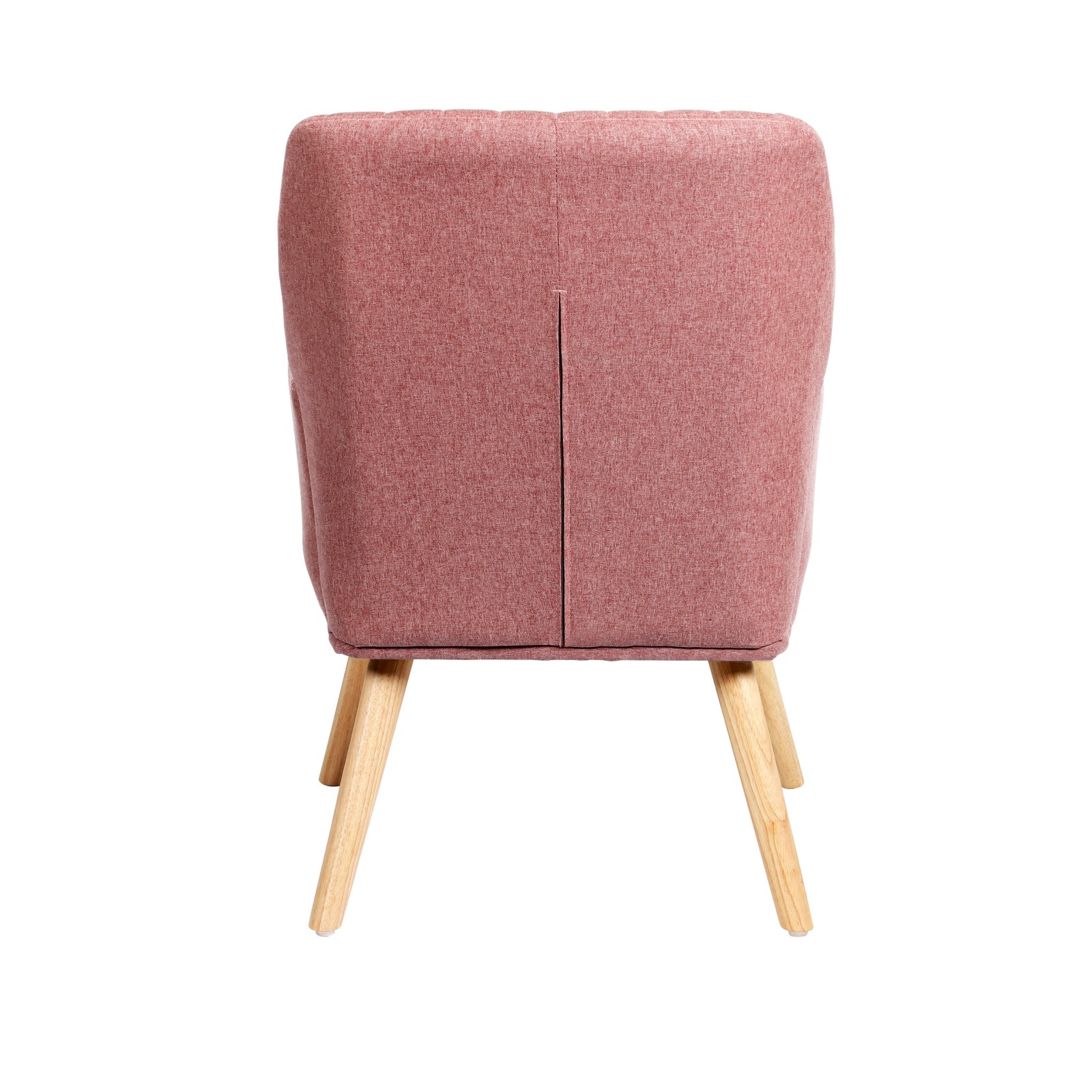 Oikiture Armchair Lounge Sofa Chair Fabric Accent Chairs Armchairs Couches Pink - Sunyee