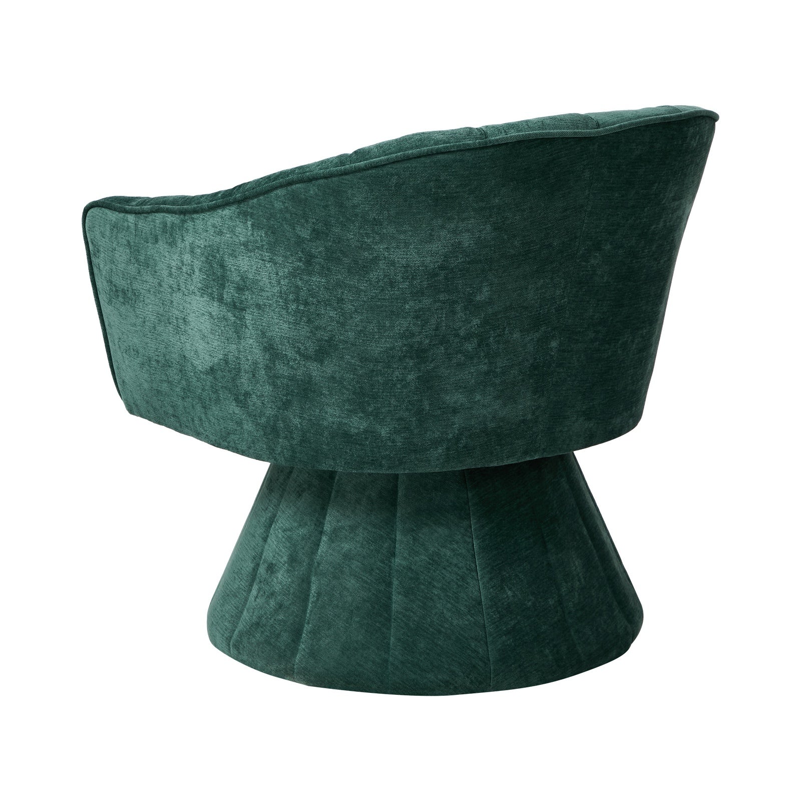 Oikiture 2x Swivel Armchair Linen Fabric Lounge Chair Accent Chair Green - Sunyee