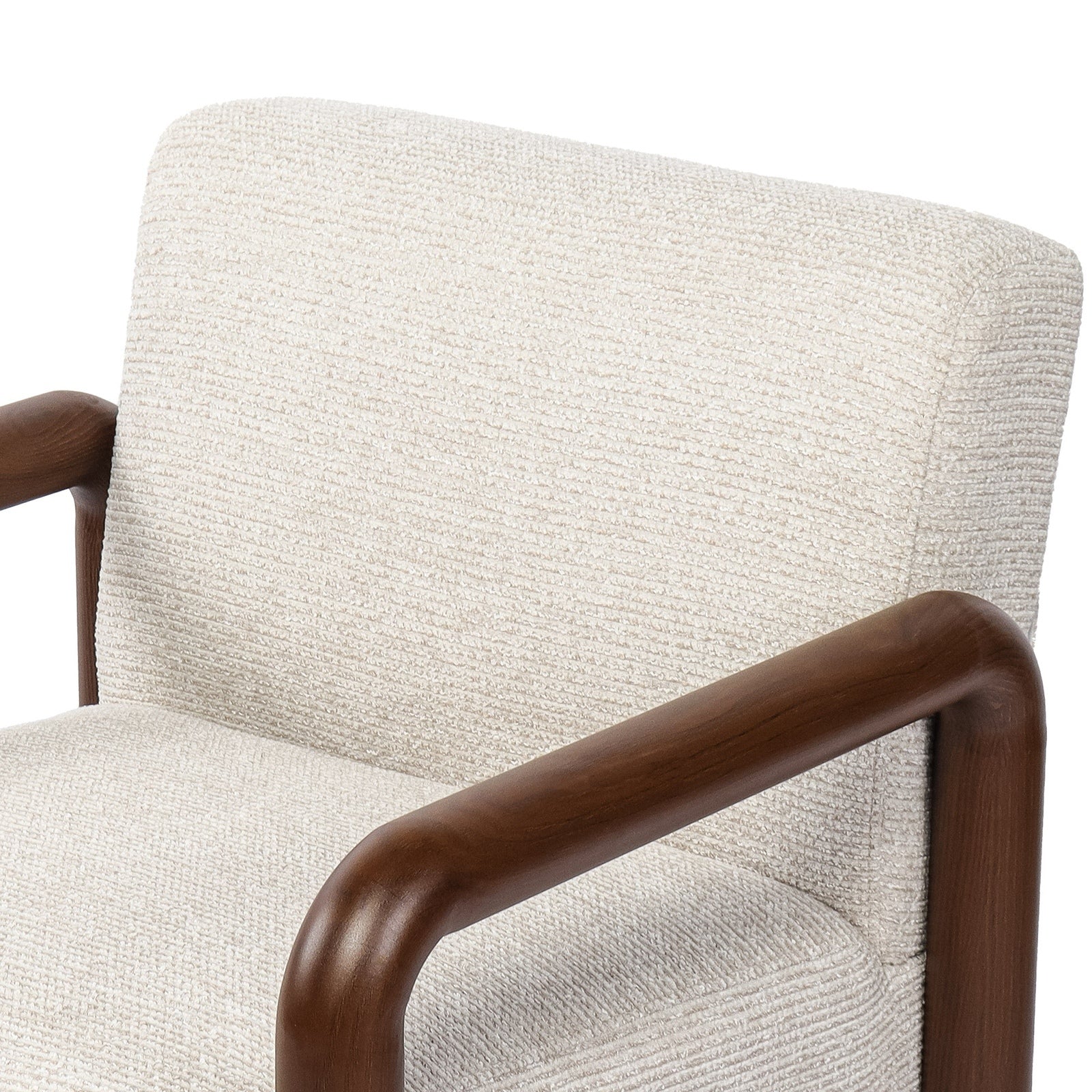 Oikiture 2x Armchair Fabric Accent Chair Lounge Sofa Walunt Timber Look Legs
