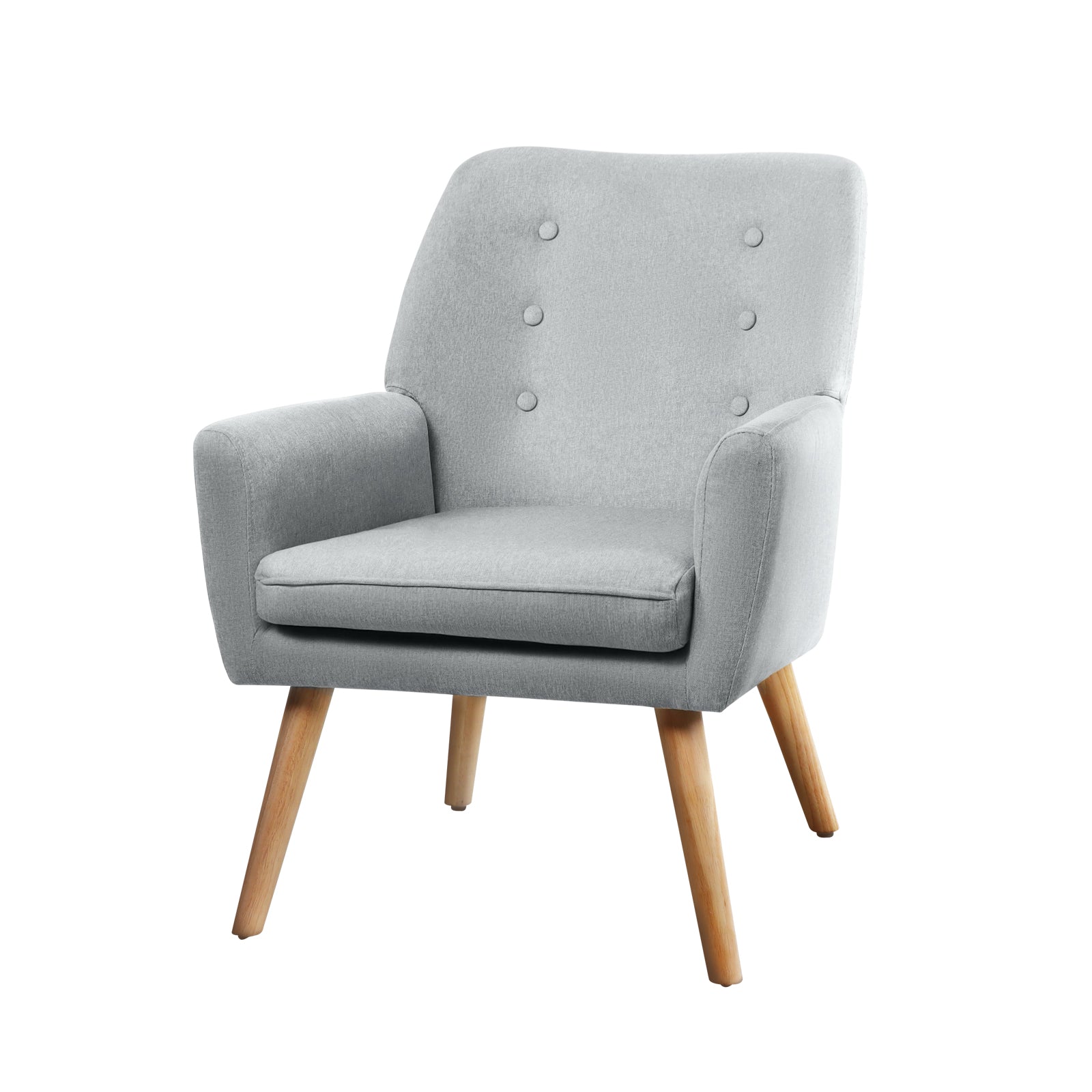 Oikiture Armchair Lounge Chair Linen/Sherpa Accent Armchairs Tub Chairs Sofa - Sunyee