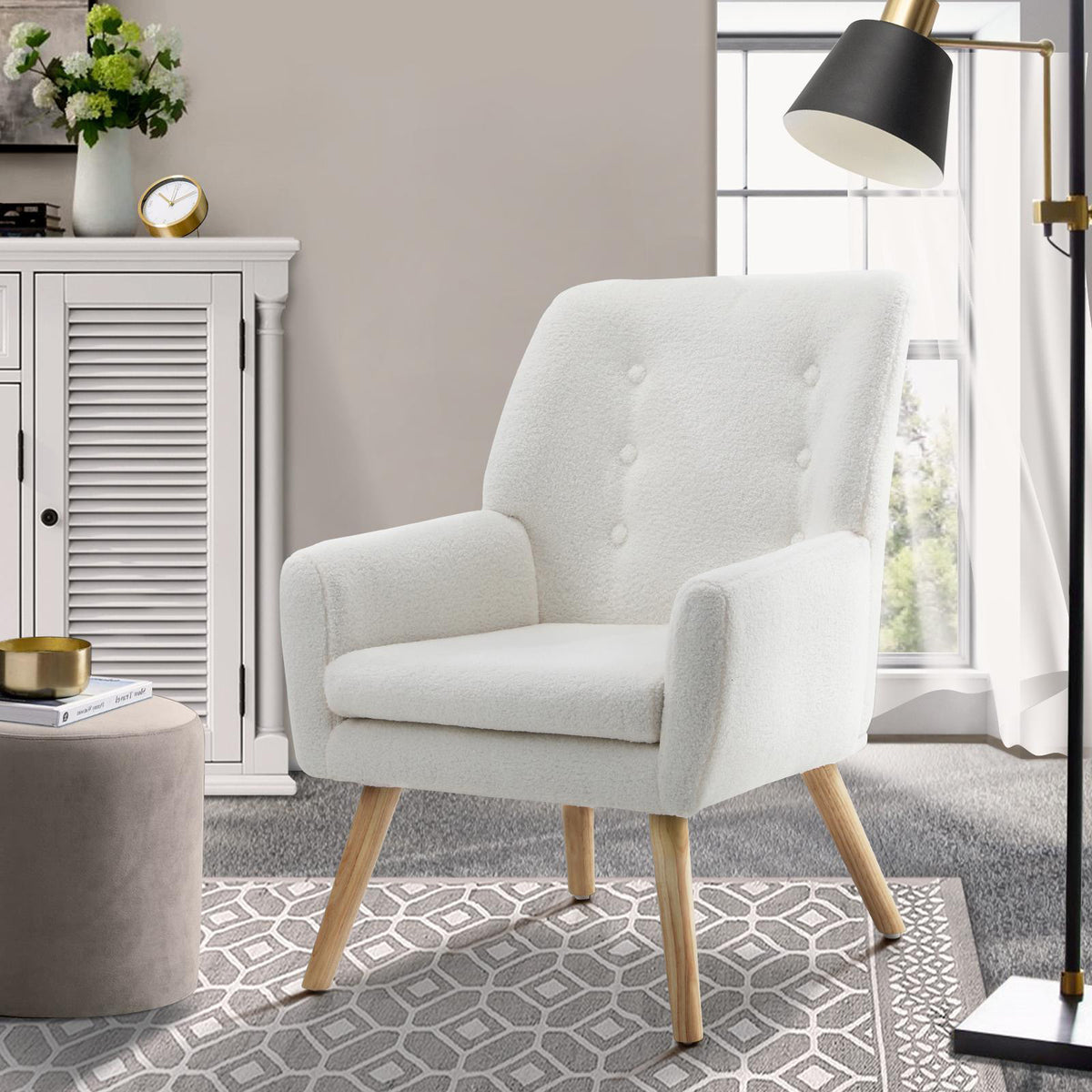 Oikiture Armchair Lounge Chair Armchairs Accent Chairs Bedroom Sofa Couches