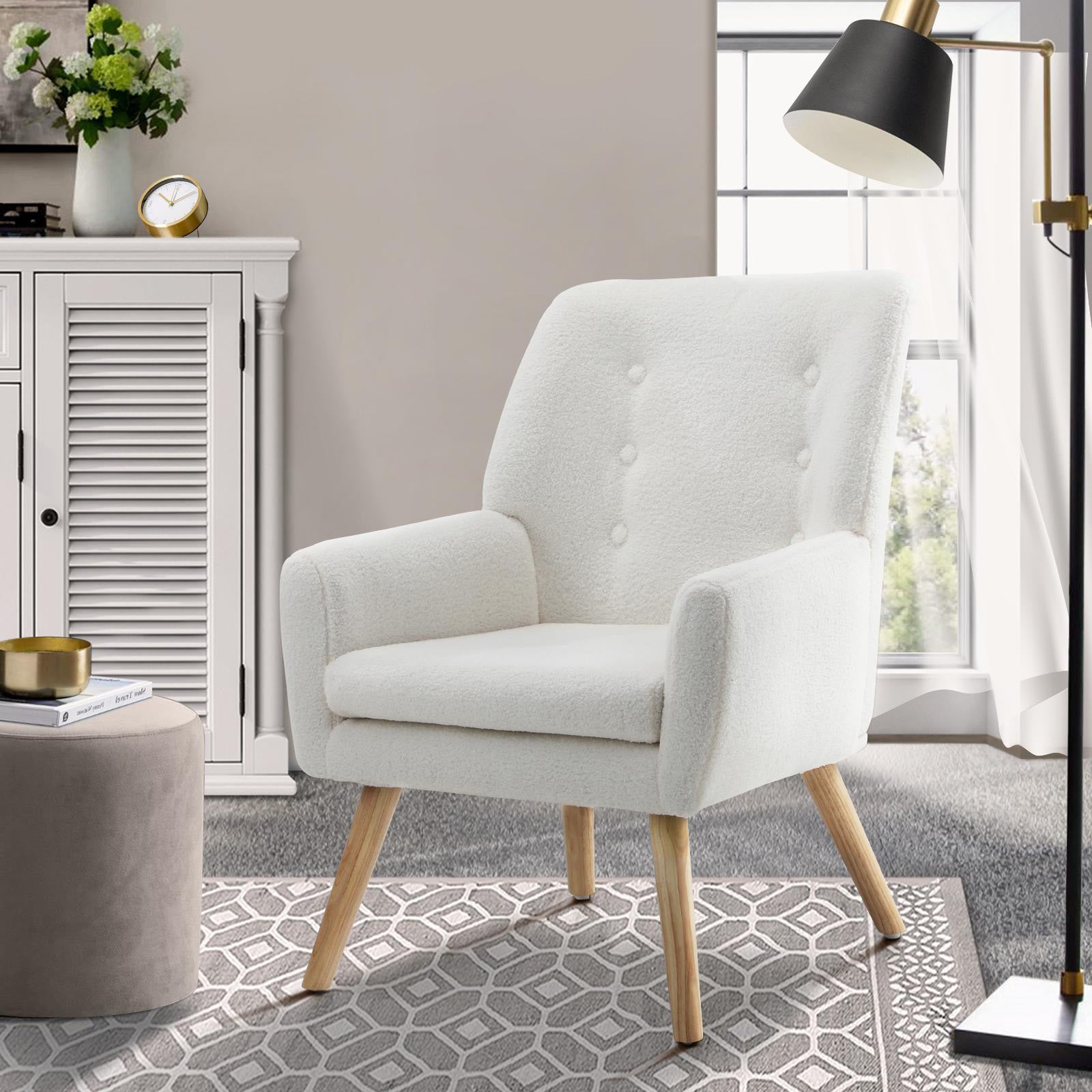 Oikiture Armchair Lounge Chair Armchairs Accent Chairs Bedroom Sofa Couches - Sunyee