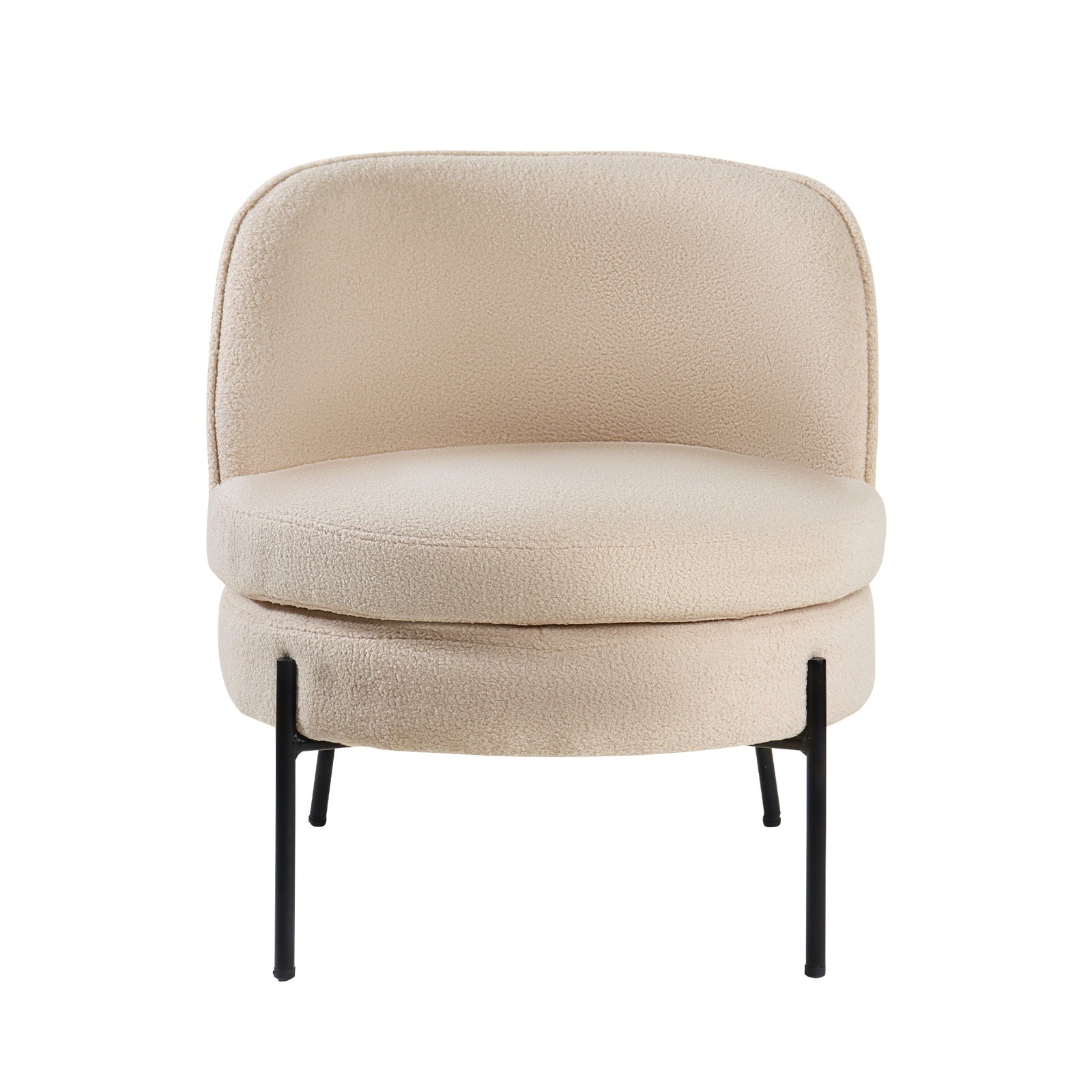Oikiture Armchair Lounge Chair Accent Couch Chairs Padded Sofa Boucle - Sunyee