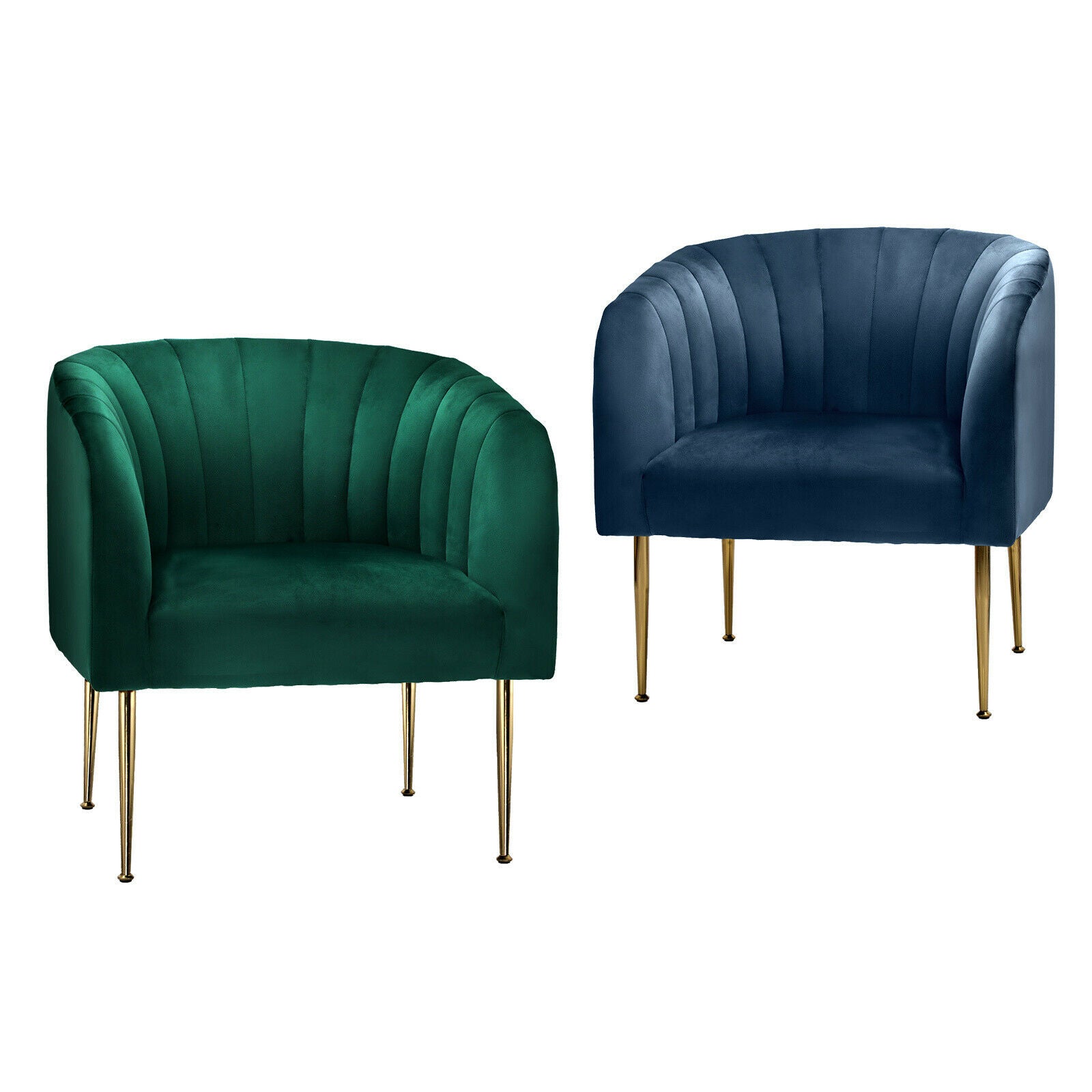Oikiture Armchair Lounge Chair Accent Chairs Velvet Armchairs Sofa Couches - Sunyee