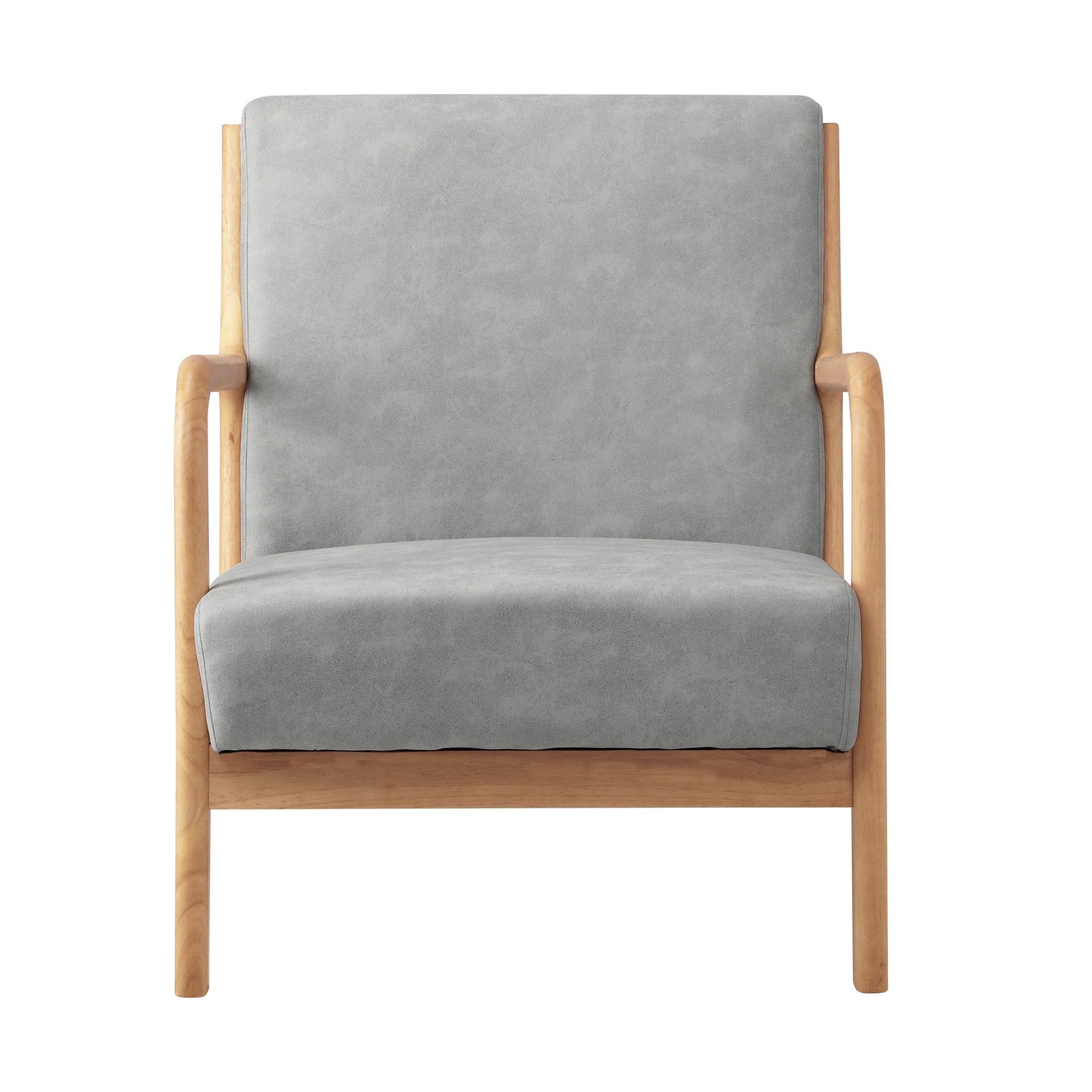 Oikiture Armchair Lounge Chair Accent Armchairs Couches Sofa Bedroom Wood - Sunyee