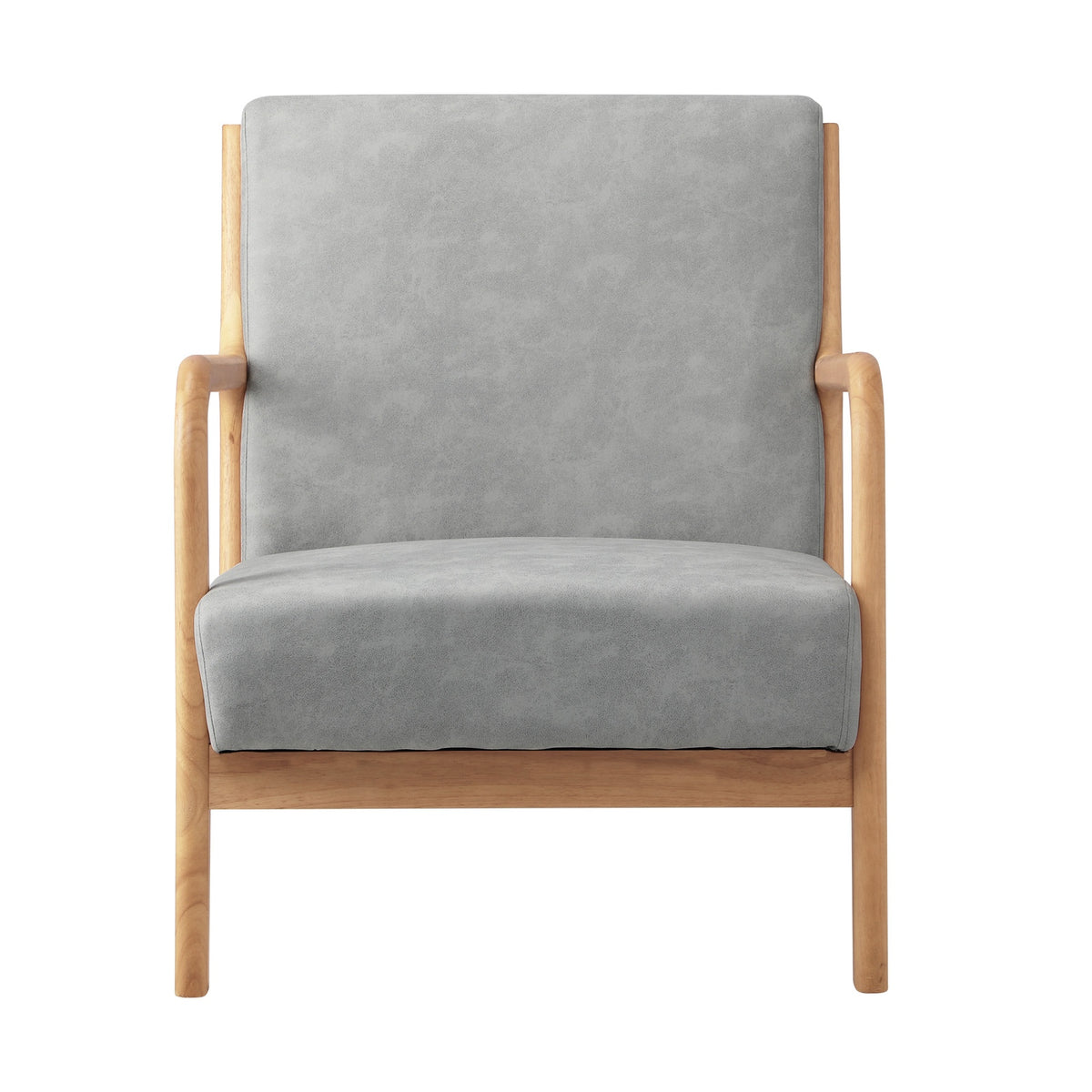 Oikiture 2PCS Armchair Lounge Chair set 1/2 Seater with 2 Pillows Fabric Grey - Sunyee