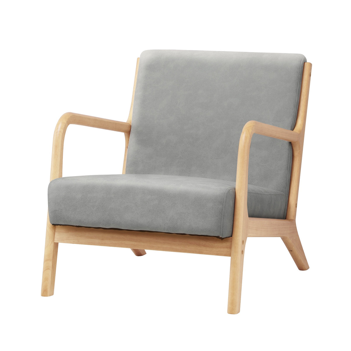Oikiture 2PCS Armchair Lounge Chair set 1/2 Seater with 2 Pillows Fabric Grey - Sunyee