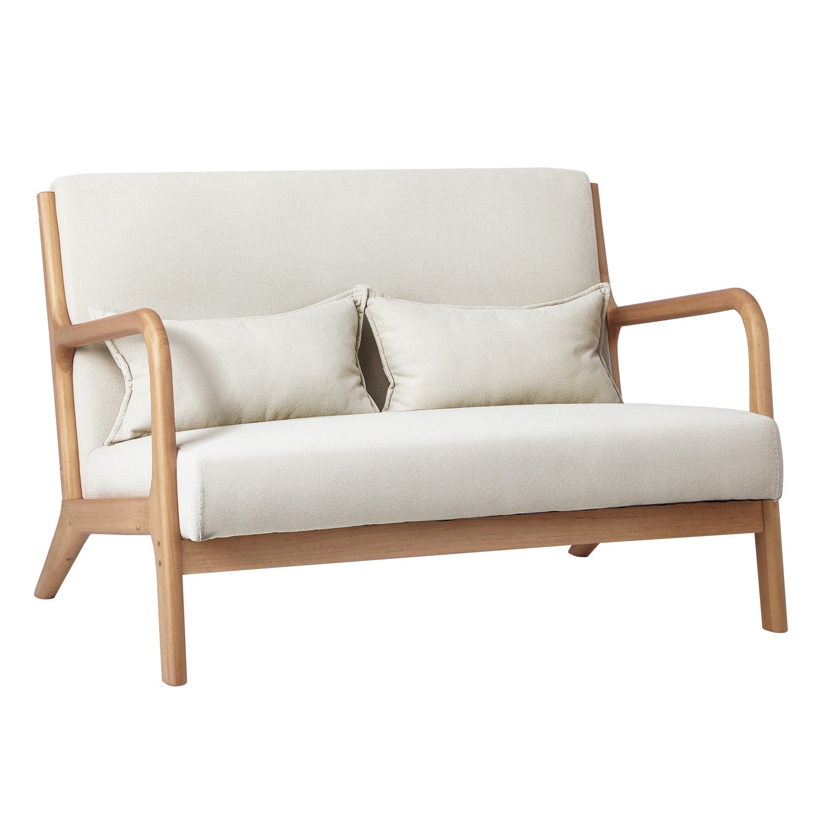 Oikiture Armchair Lounge Chair 1/2 Seater Accent Couch Sofa Fabric Seat Chairs - Sunyee