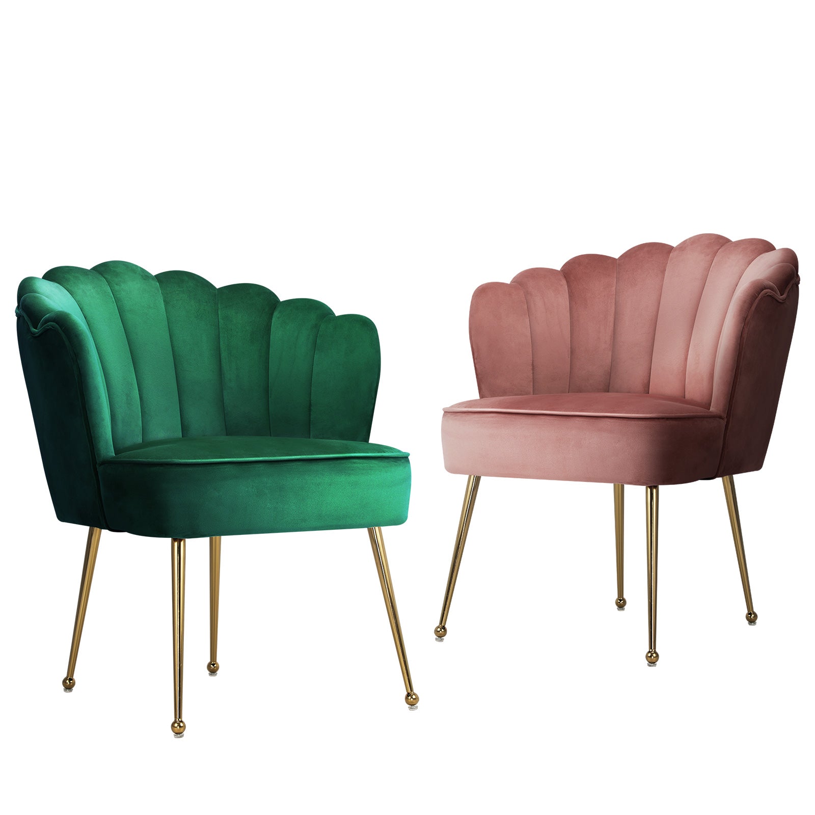 Oikiture Armchair Lounge Chair Armchairs Velvet Accent Arm Chairs Sofa Couches - Sunyee