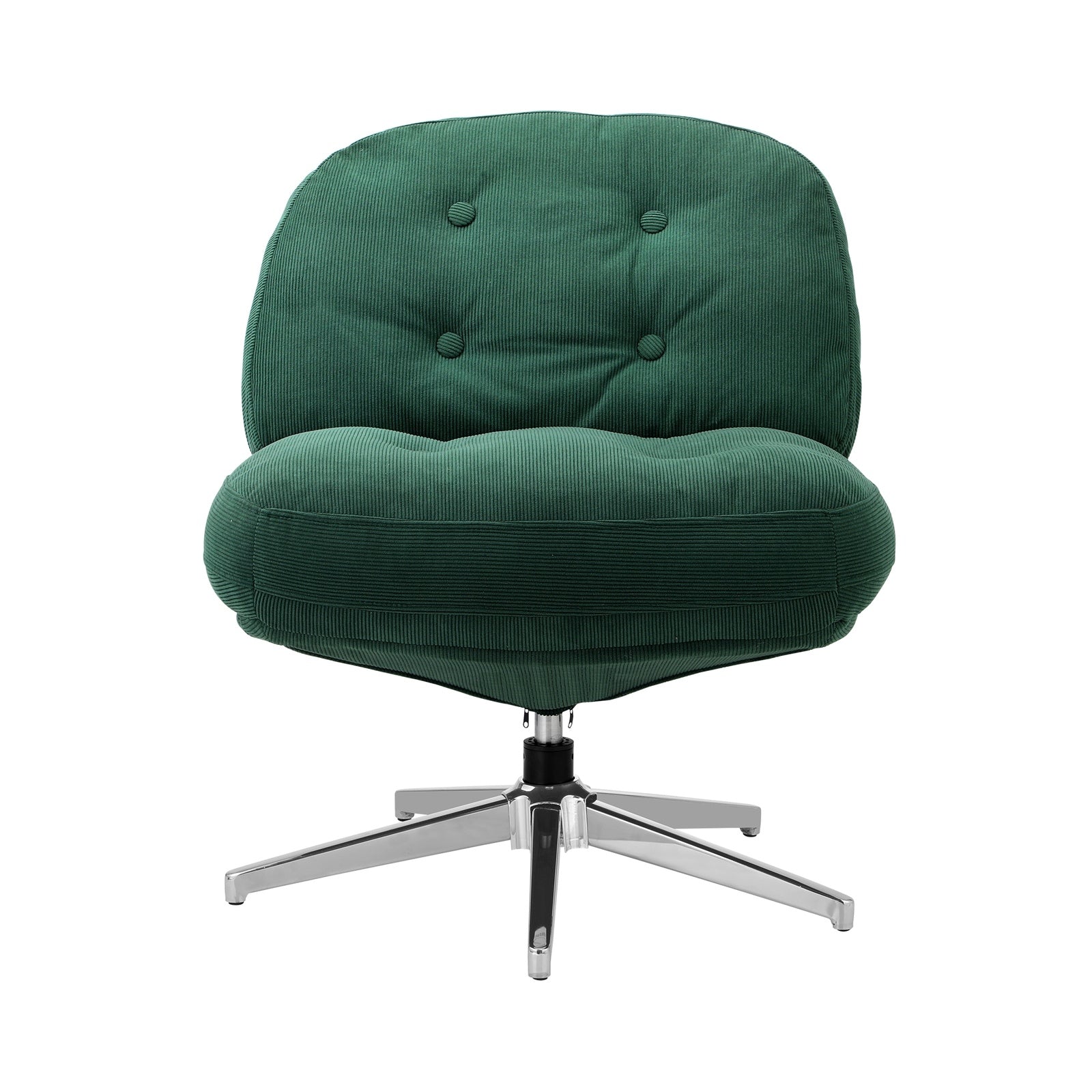 Oikiture 2x Armchair Swivel Lounge Chair Padded Accent Chairs Polyester Green - Sunyee