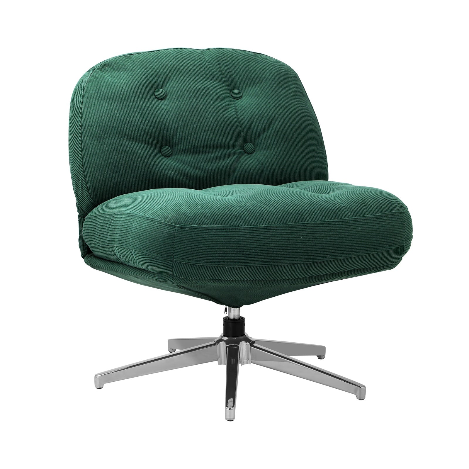 Oikiture 2x Armchair Swivel Lounge Chair Padded Accent Chairs Polyester Green - Sunyee