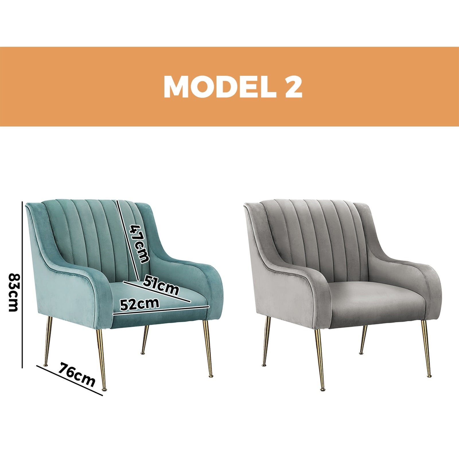 Oikiture Armchair Lounge Chair Armchairs Accent Chairs Bedroom Sofa Couches - Sunyee