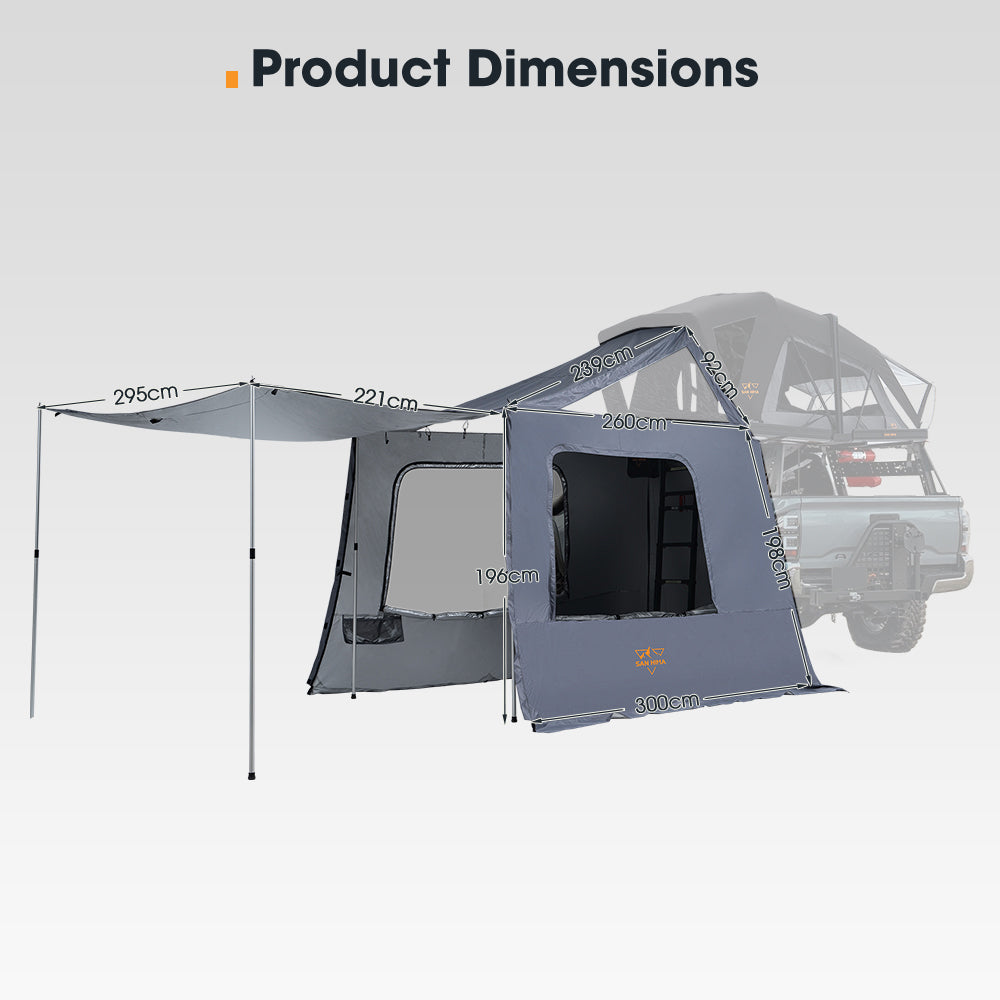 San Hima 5-man Annex ONLY For CapeTop Rooftop Tent Outdoor Camping Extension 4x4