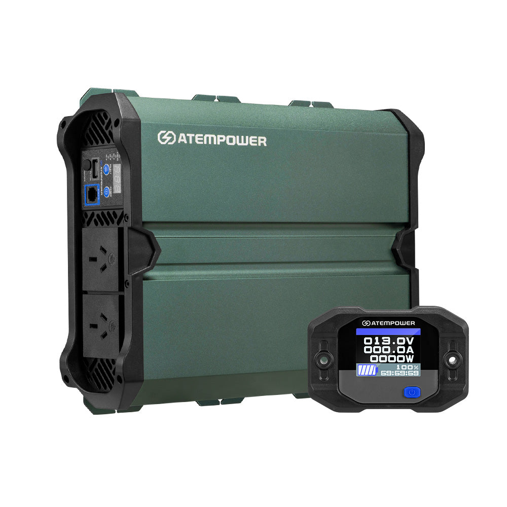 Atem Power 1000W/1500W/2000W/2500W Pure Sine Wave Inverter 12V to 240V Remote - Sunyee
