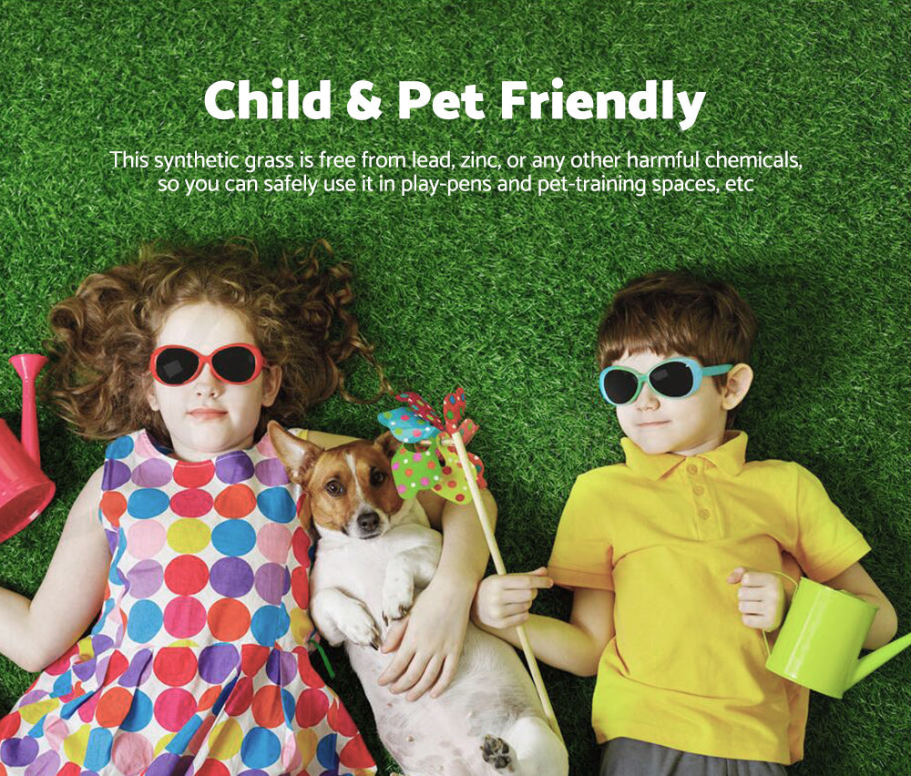 Mobi Artificial Grass Synthetic Fake Lawn 10~60SQM Turf Plant Plastic Olive 10mm - Sunyee