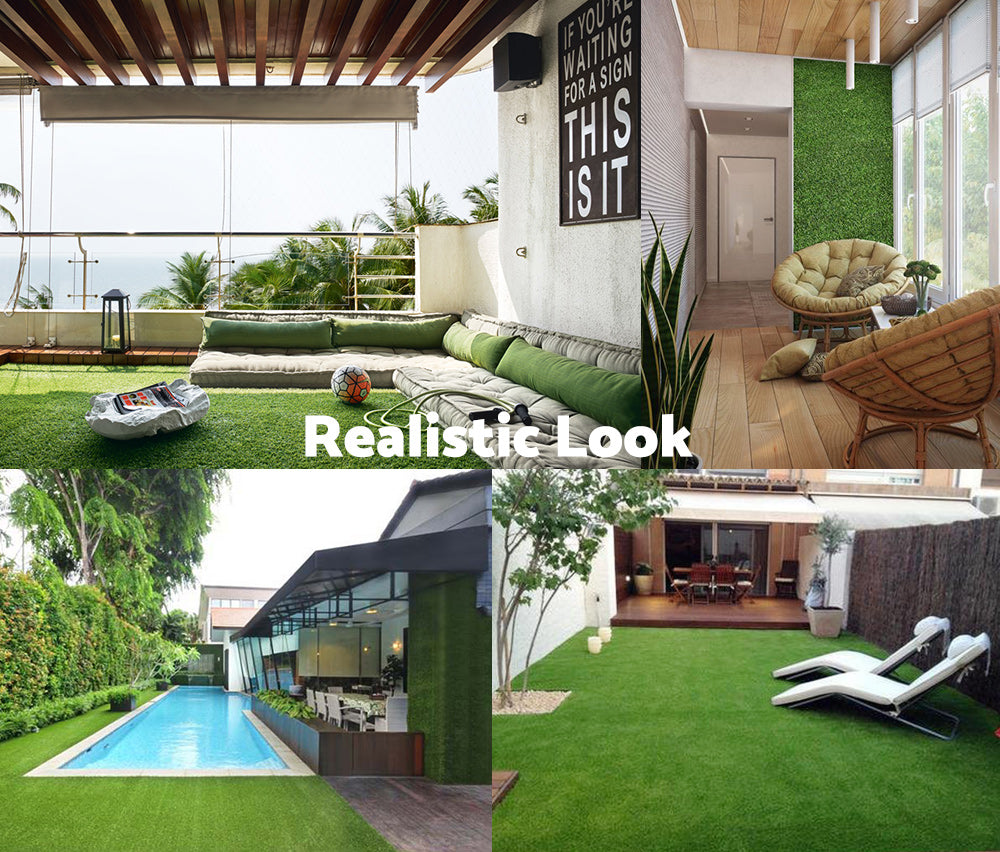 MOBI OUTDOOR Artificial Grass Synthetic Fake Lawn 10SQM Turf Plastic Plant 30mm