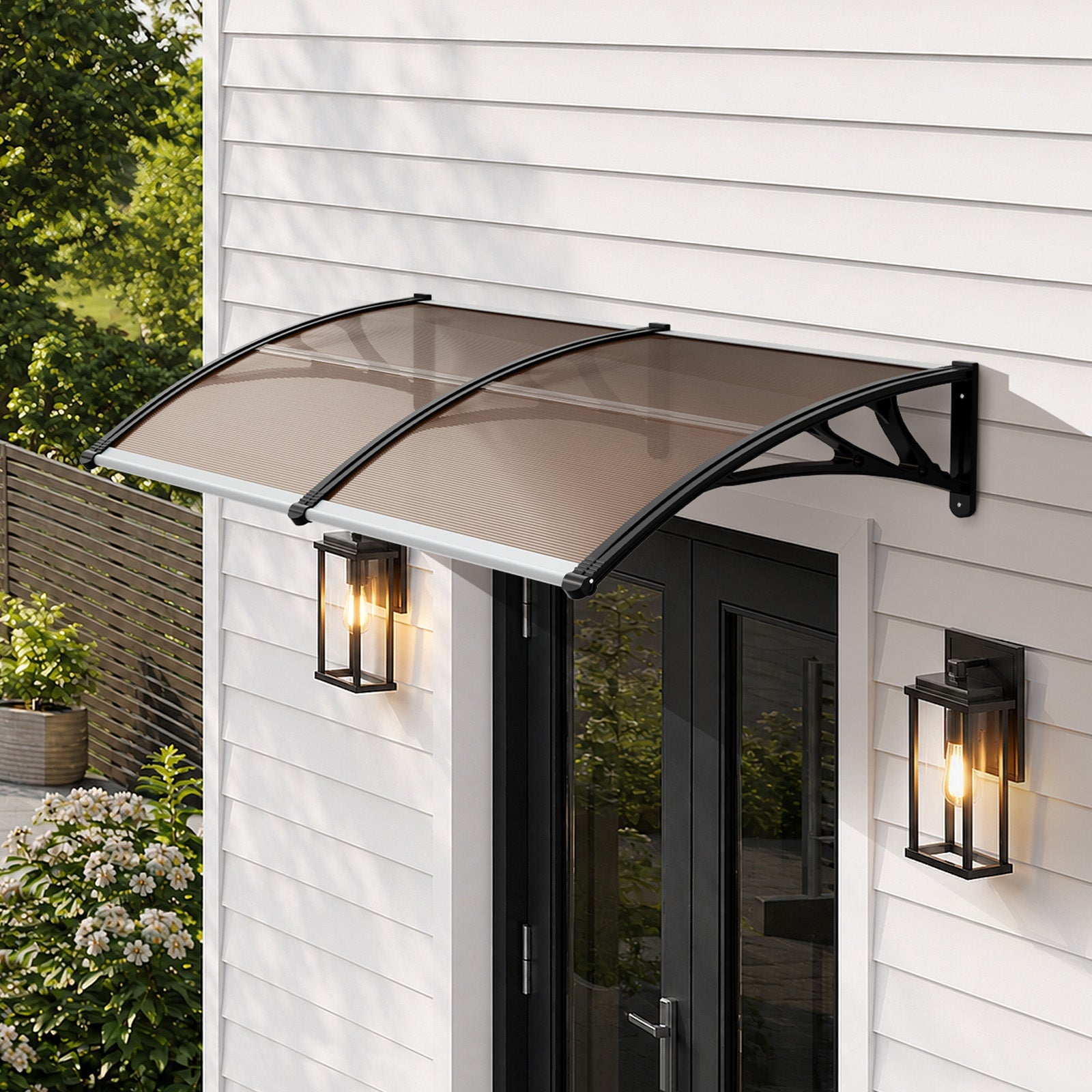 Livsip Window Door Awning Canopy Outdoor Patio Rain Cover Sun Shield 1mx2m