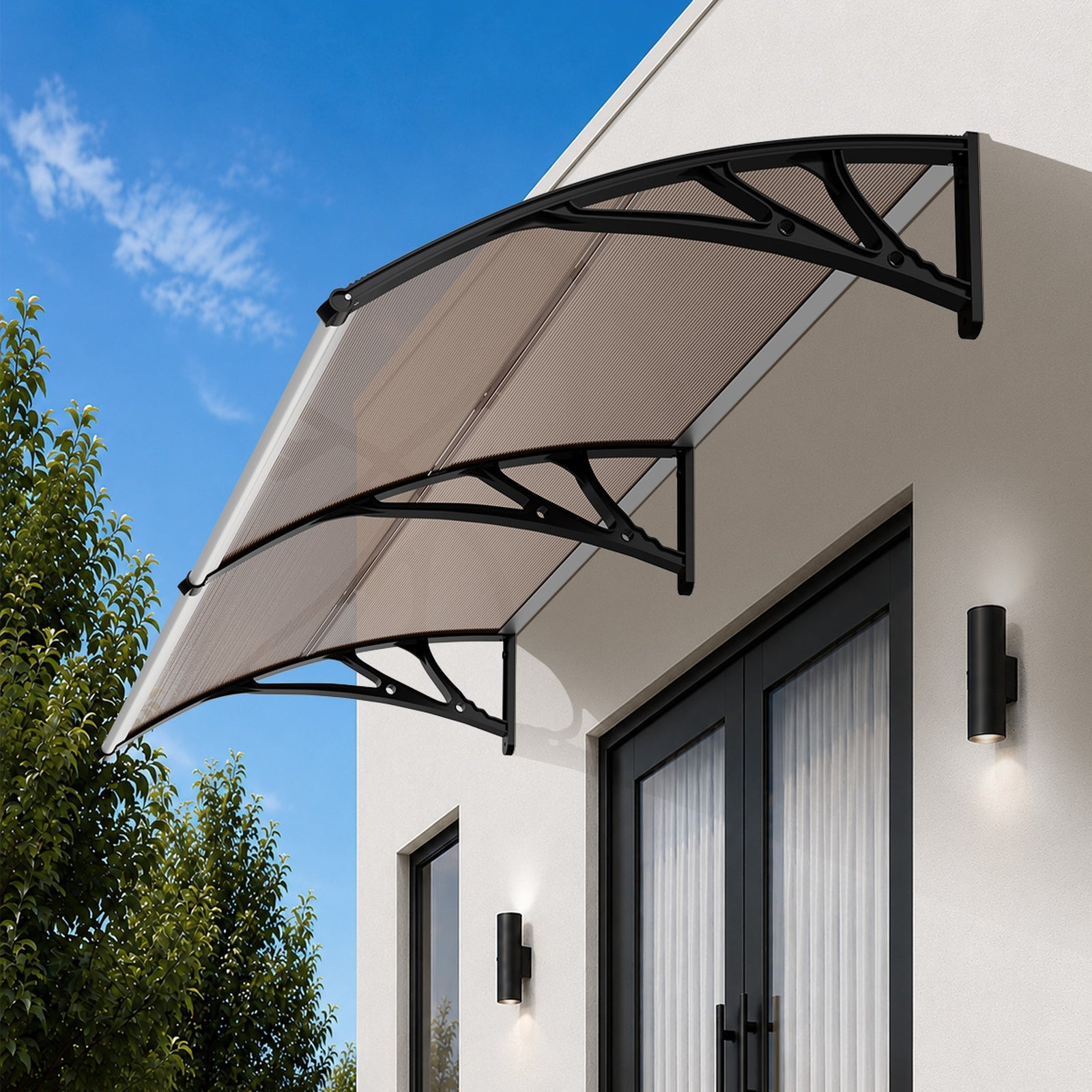 Livsip Window Door Awning Canopy Outdoor Patio Rain Cover Sun Shield 1mx3m