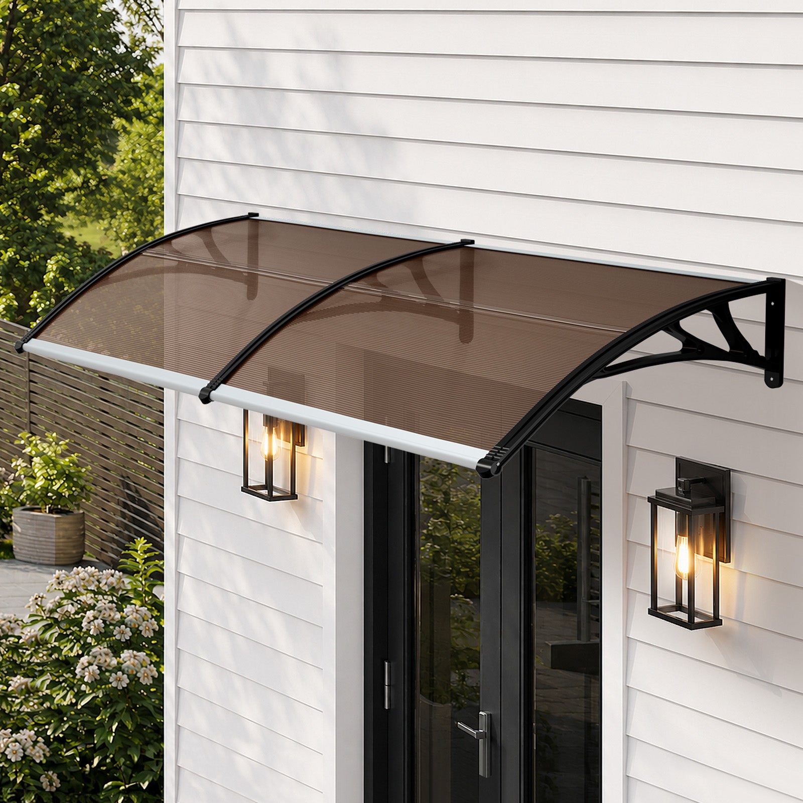 Livsip Window Door Awning Canopy Outdoor Patio Rain Cover Sun Shield 1.17mx3m