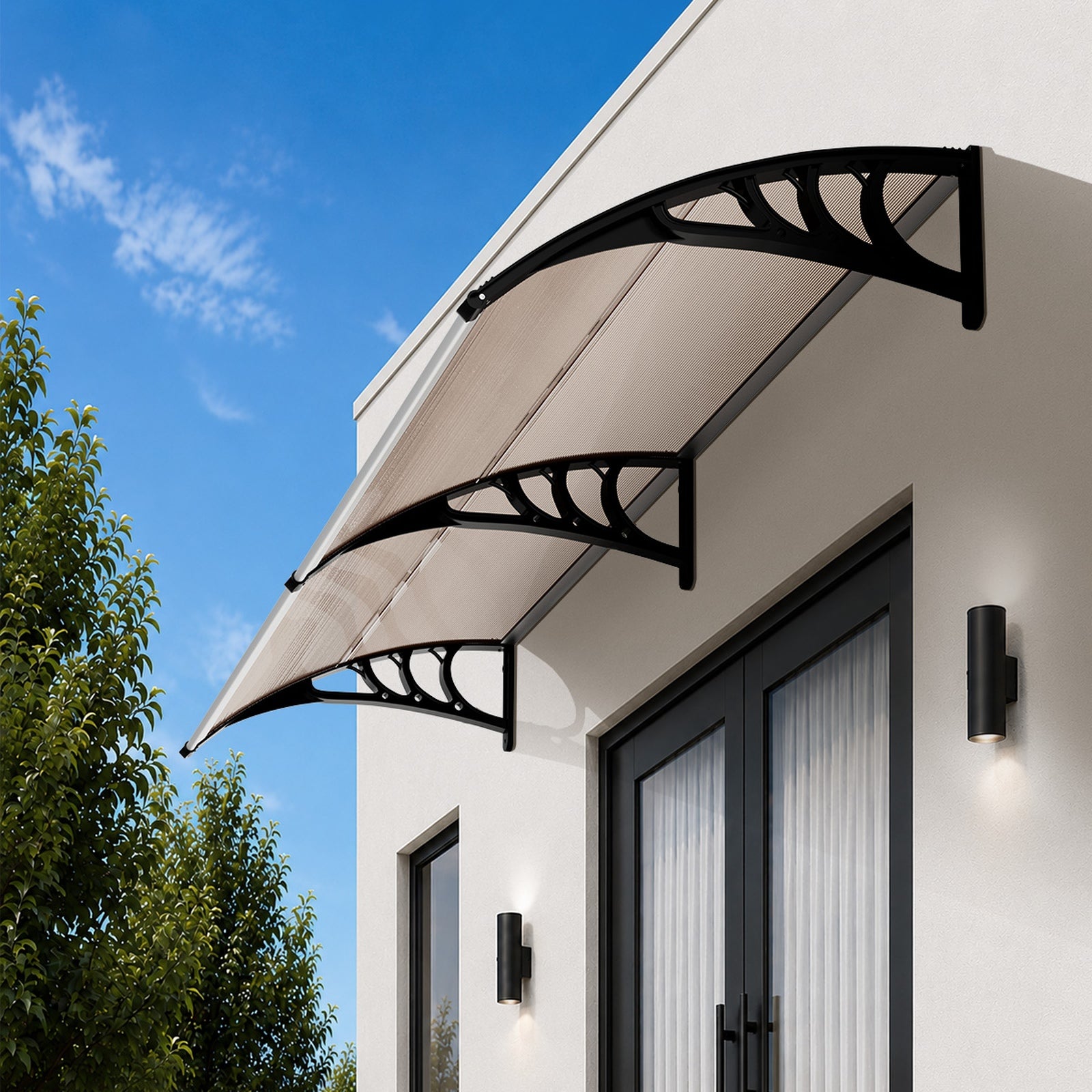 Livsip Window Door Awning Canopy Outdoor Patio Rain Cover Sun Shield 0.76mx3m