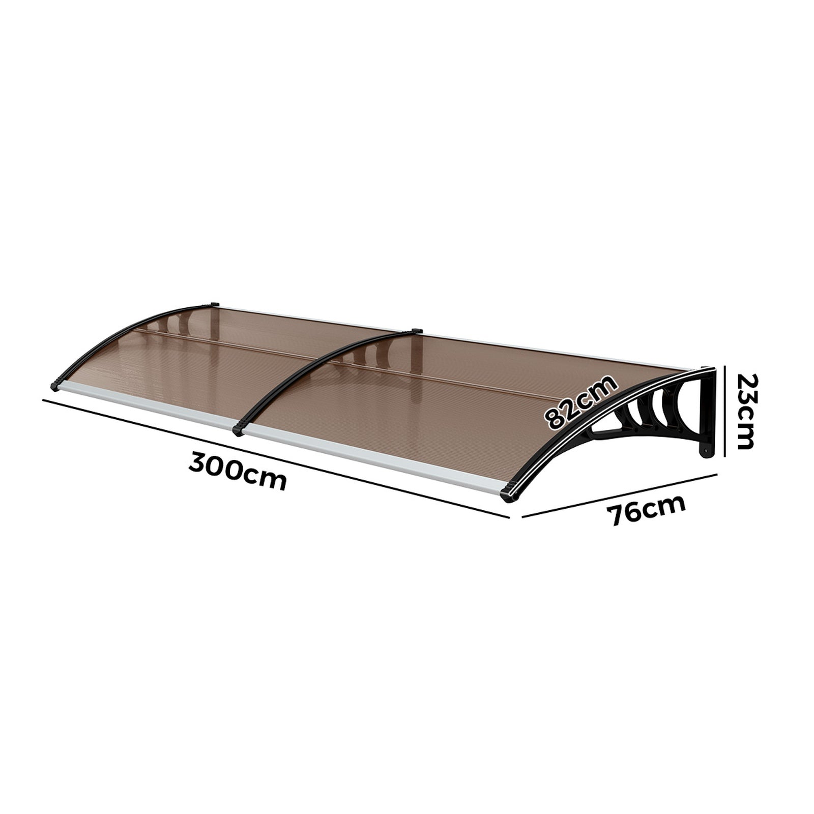 Livsip Window Door Awning Canopy Outdoor Patio Rain Cover Sun Shield 0.76mx3m