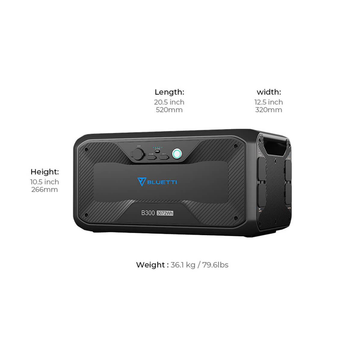 BLUETTI B300 Expansion Battery | 3072Wh For AC300 Power Station - Sunyee