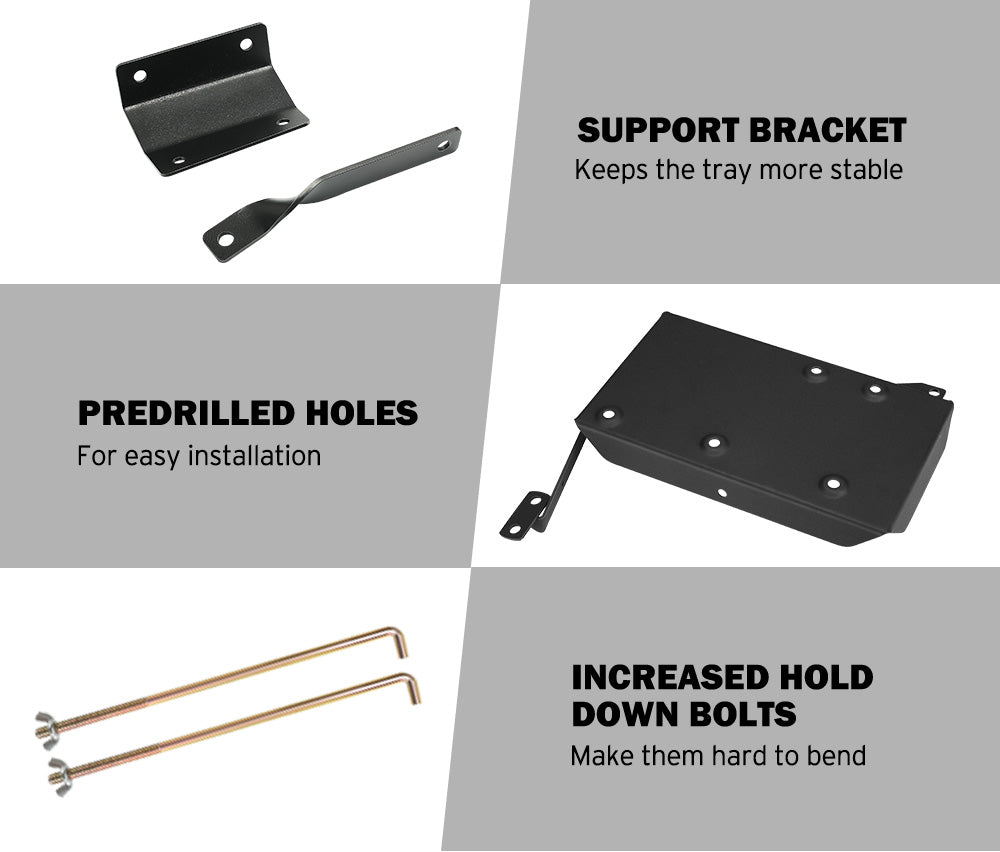 San Hima Dual Battery Tray for Nissan Patrol GU Wagon TD42 4.2L ZD30 3.0L - Sunyee