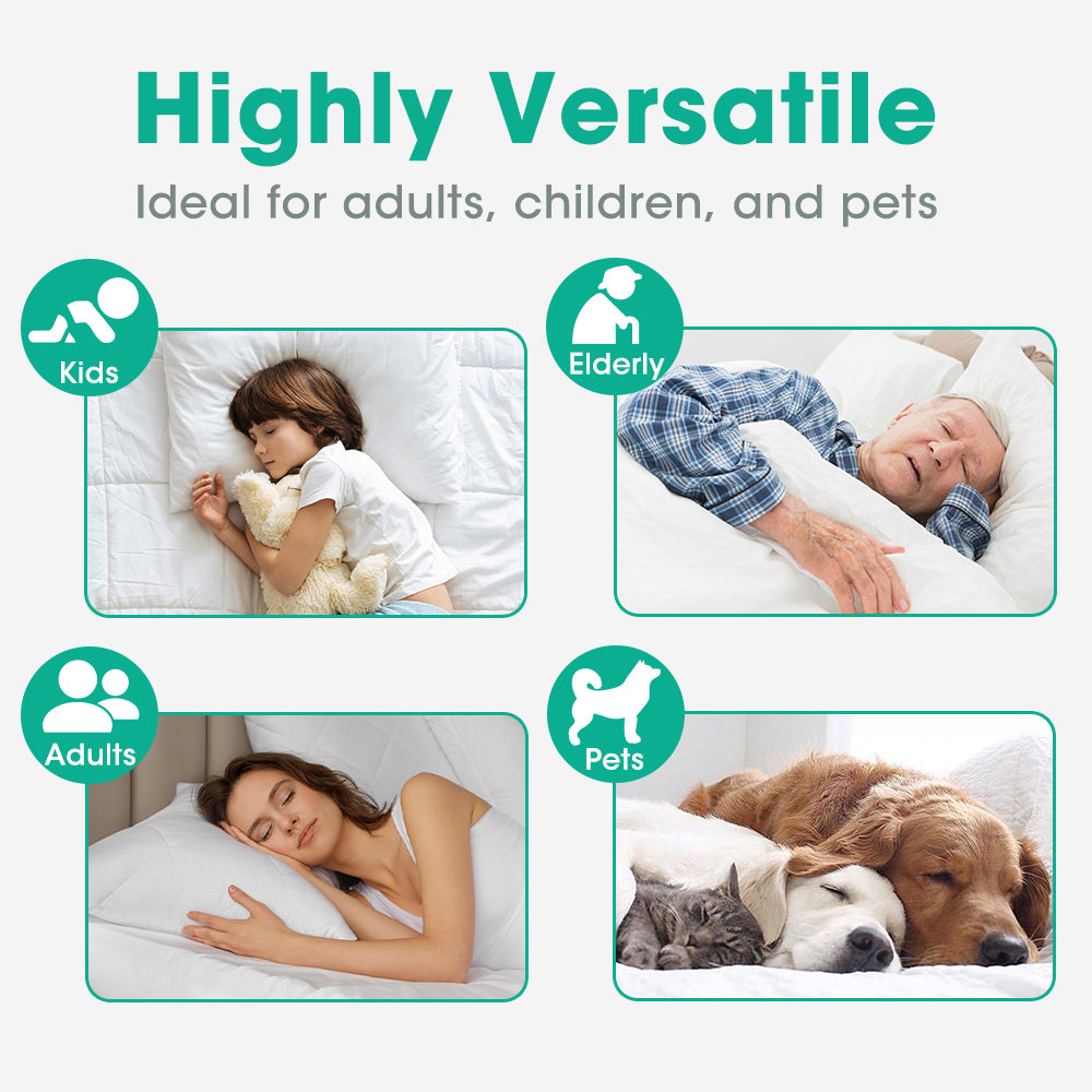 ZUNI Bed Pad Waterproof Protector Underpad Washable 2PCS 91/137/183CM - Sunyee