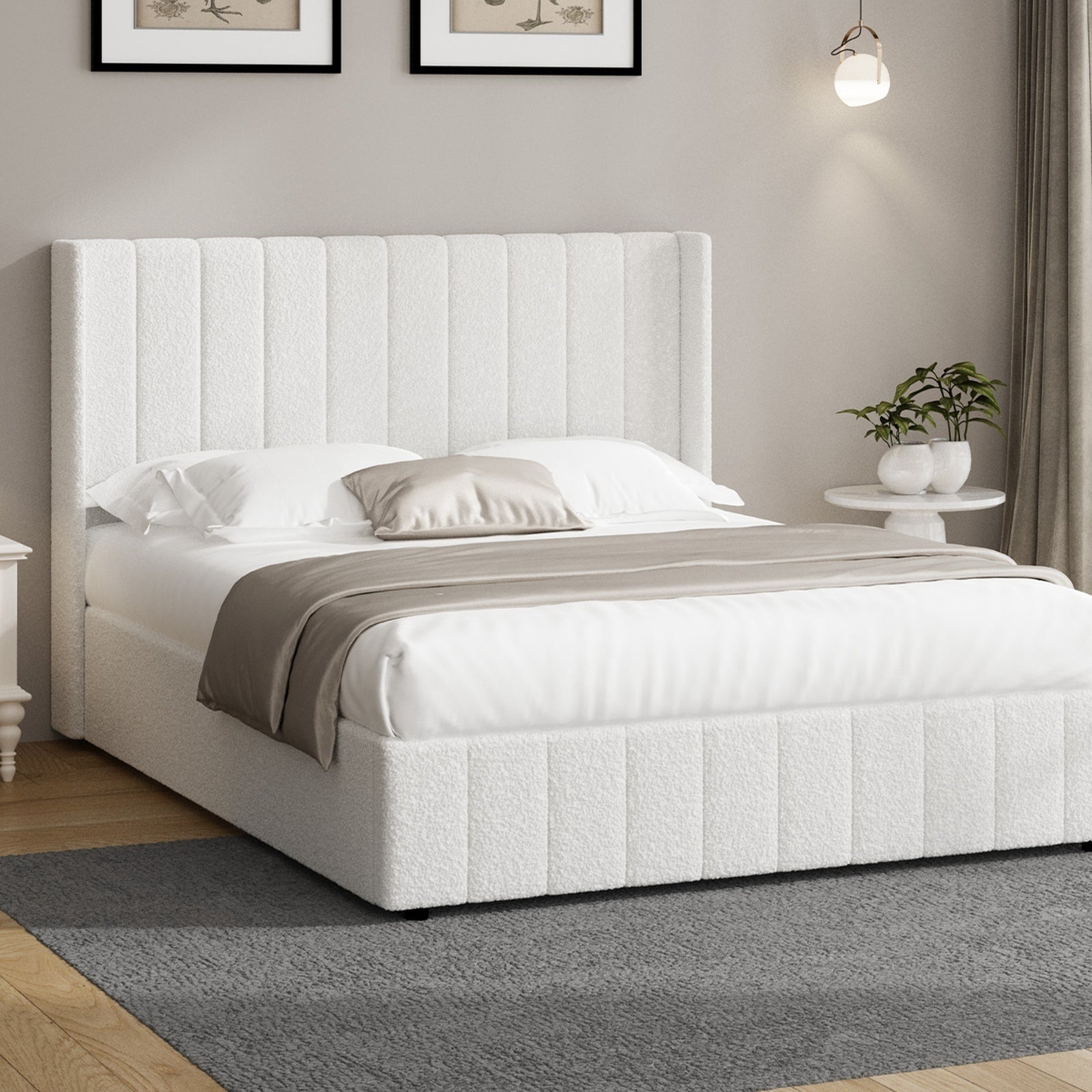 Oikiture Bed Frame Queen Double King Single Gas Lift Storage Beds - Sunyee