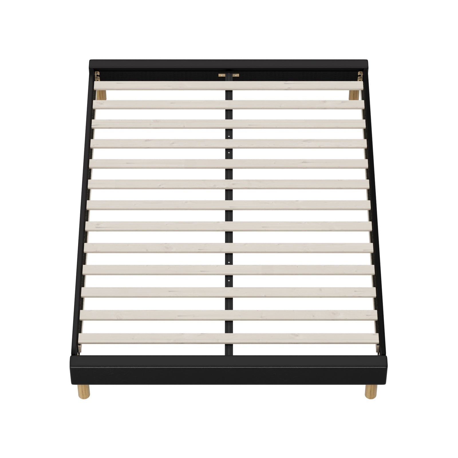 Oikiture Bed Frame Queen Double King Single Full Size Bed Base Black Leather - Sunyee