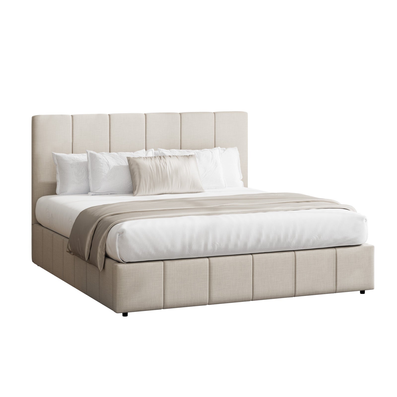 Oikiture Bed Frame Queen Double King Single Gas Lift Storage Beds - Sunyee