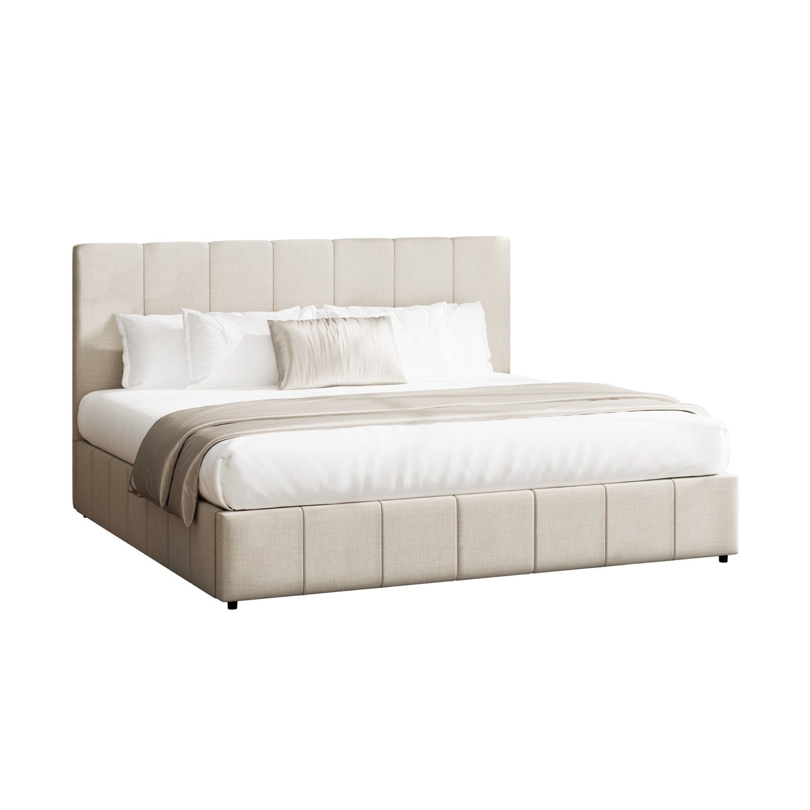 Oikiture Bed Frame Queen Double King Single Gas Lift Storage Beds - Sunyee
