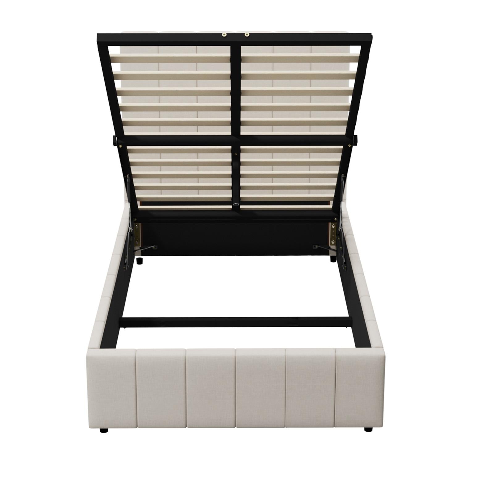 Oikiture Bed Frame King Single Beds Platform Gas Lift Storage Base VISH - Sunyee