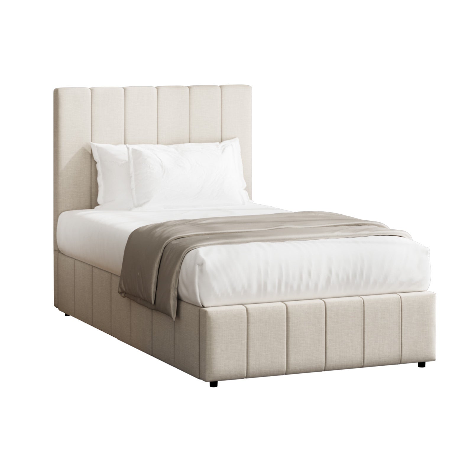Oikiture Bed Frame King Single Beds Platform Gas Lift Storage Base VISH - Sunyee