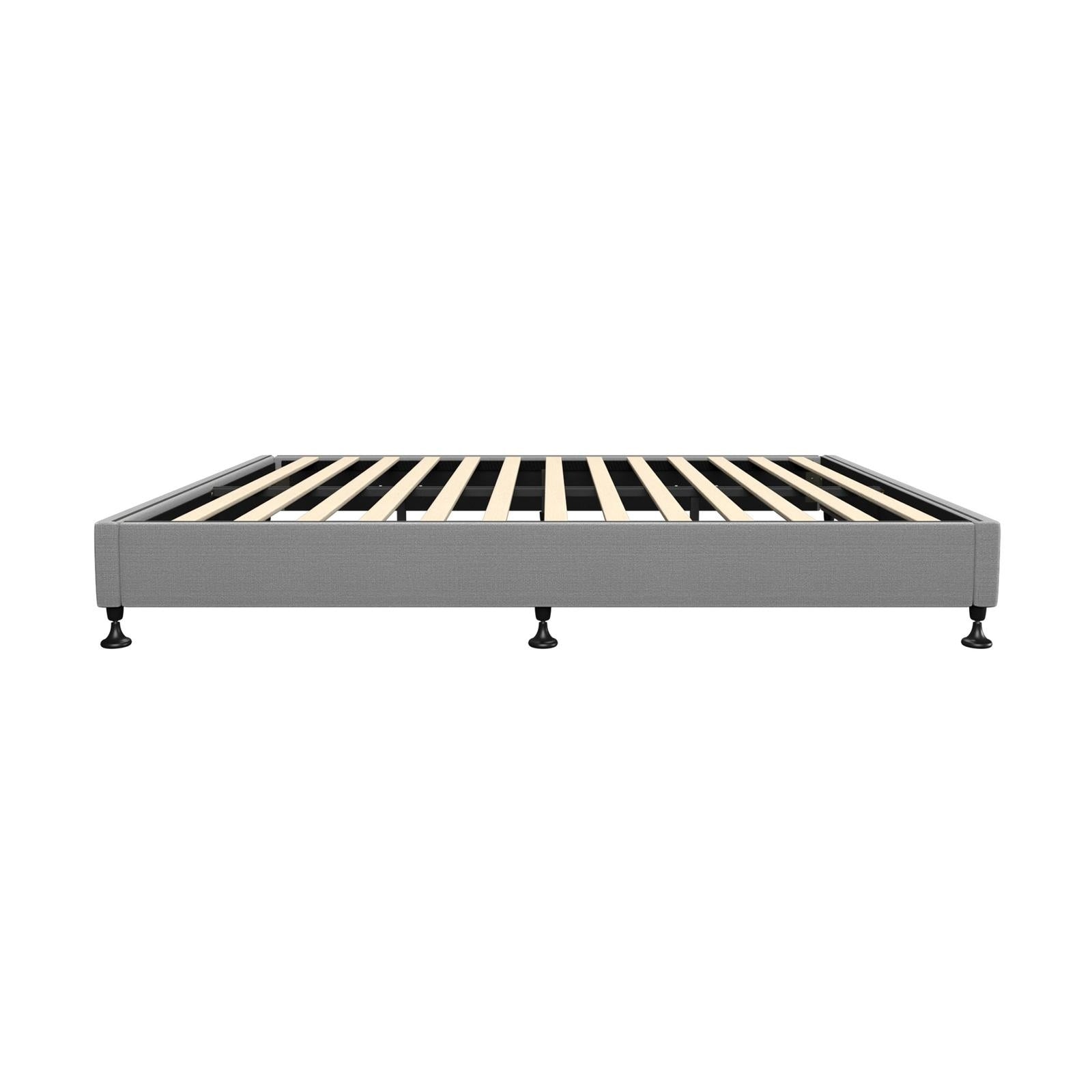 Oikiture Bed Frame King Single Bed Base Platform Grey - Sunyee