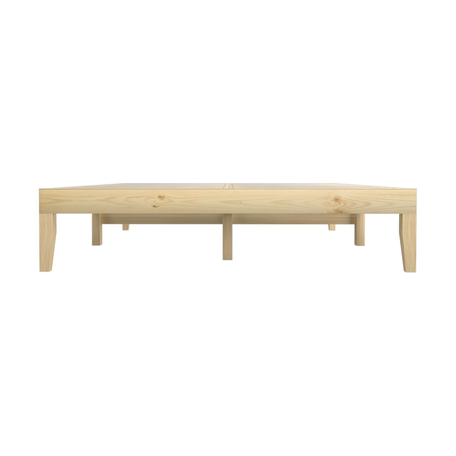Oikiture Bed Frame Double Size Wooden Timber Mattress Base Platform Furniture