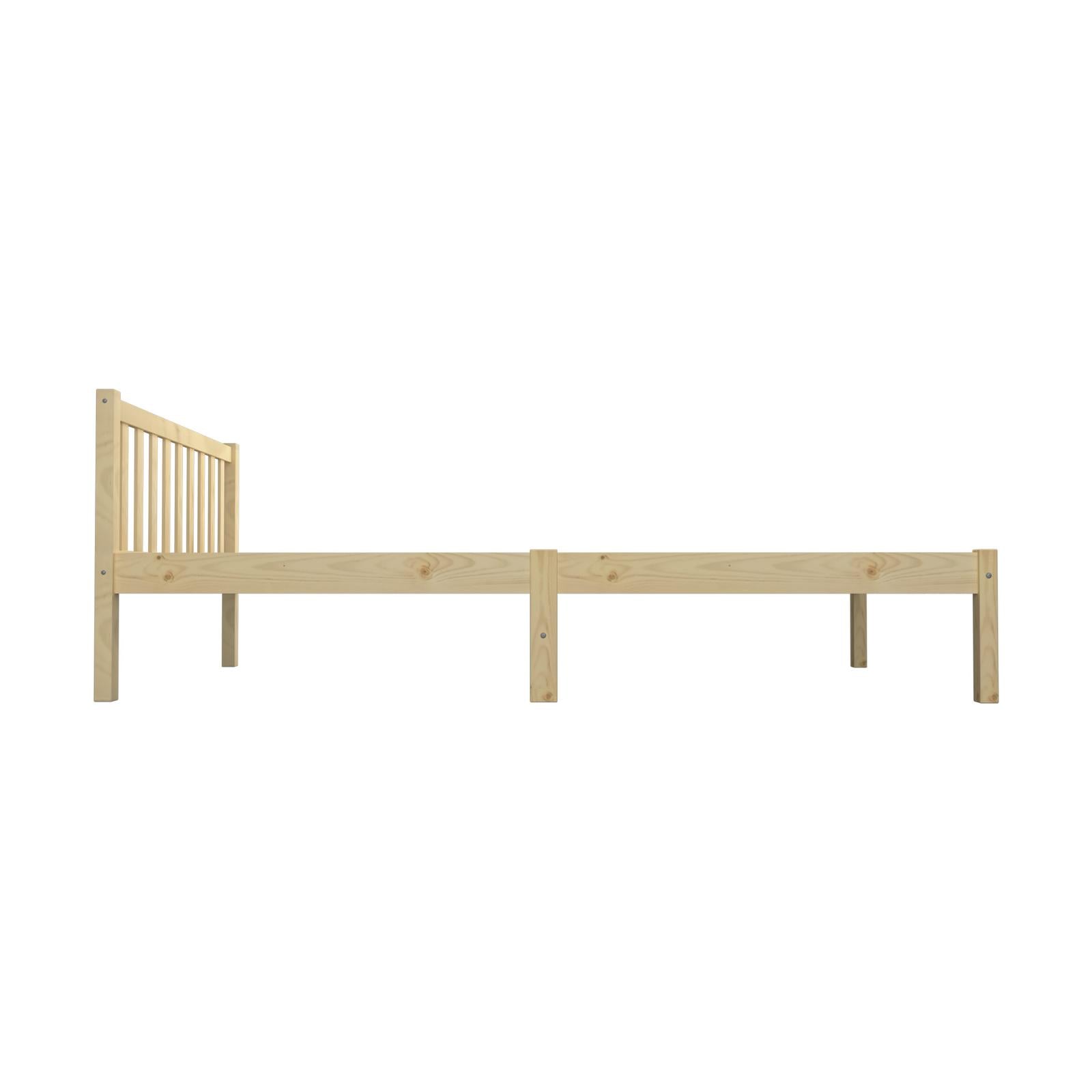 Oikiture Bed Frame Single Size Wooden Kids Bed Timber Mattress Base Platform - Sunyee