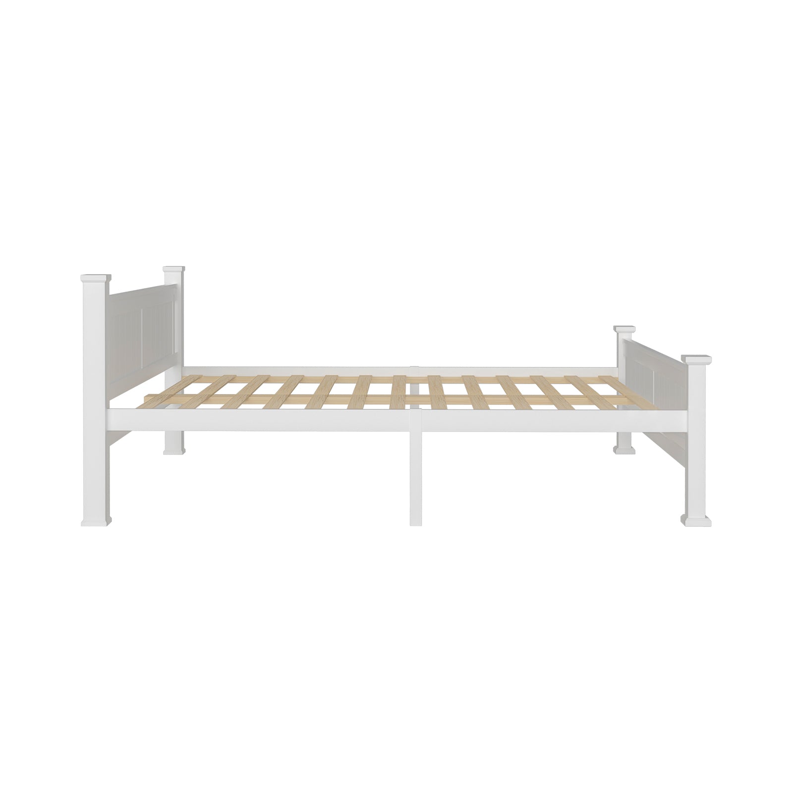Oikiture Bed Frame Double Size Pine Wooden Timber Mattress Base Platform Bedroom - Sunyee