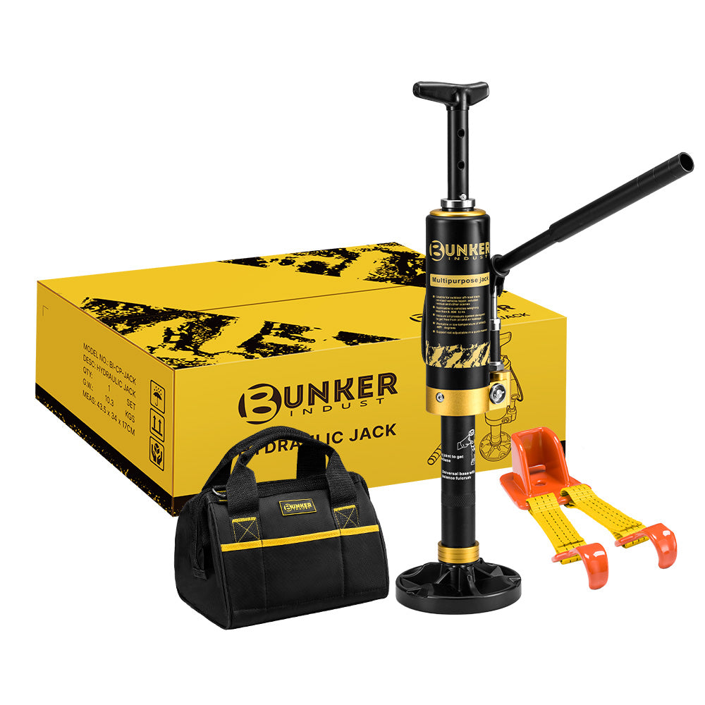 Bunker Indust 8.8Ton Hydraulic Lift Recovery Jack Removable Base Offroad Repair