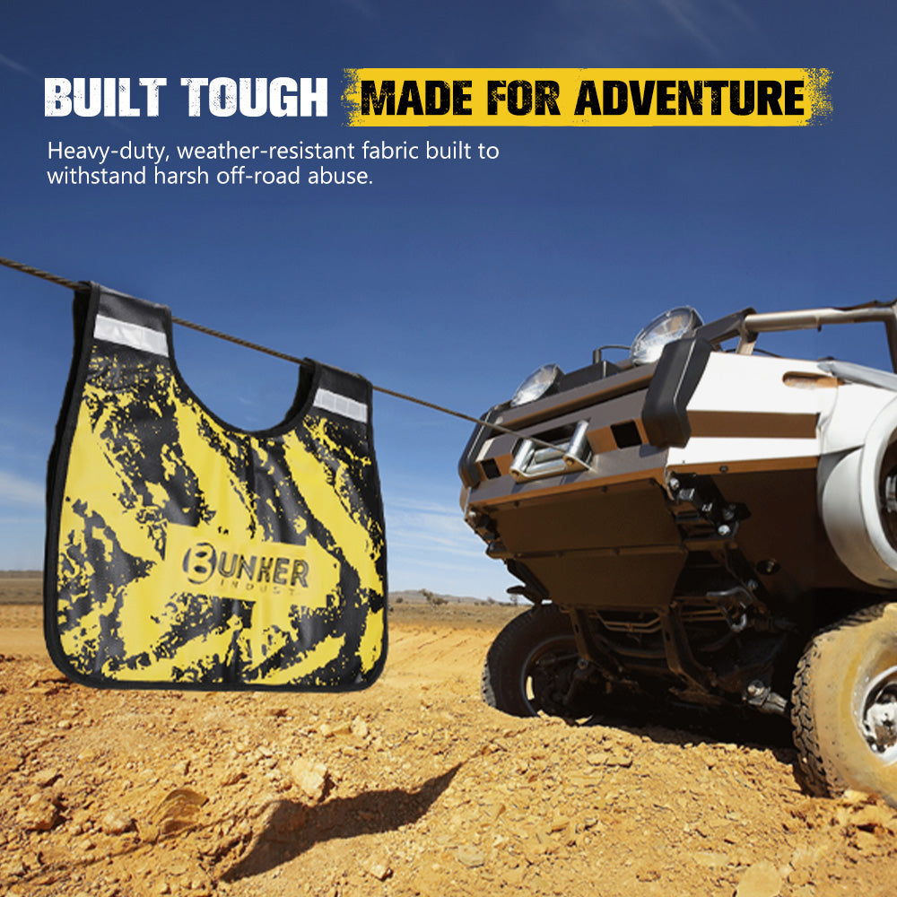 Bunker Indust Winch Cable Damper Recovery Safety Blanket With Storage Pocket